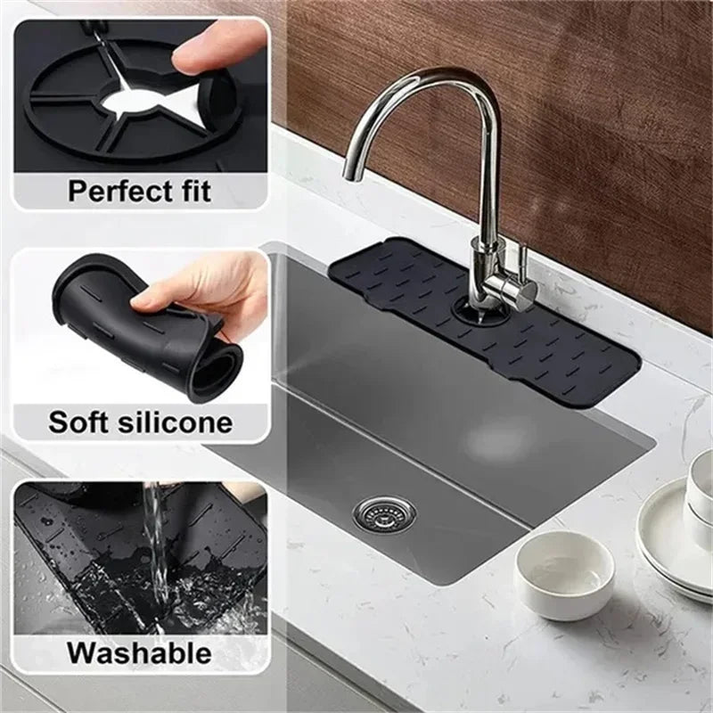 Splash Proof Silicone Sink Shelf