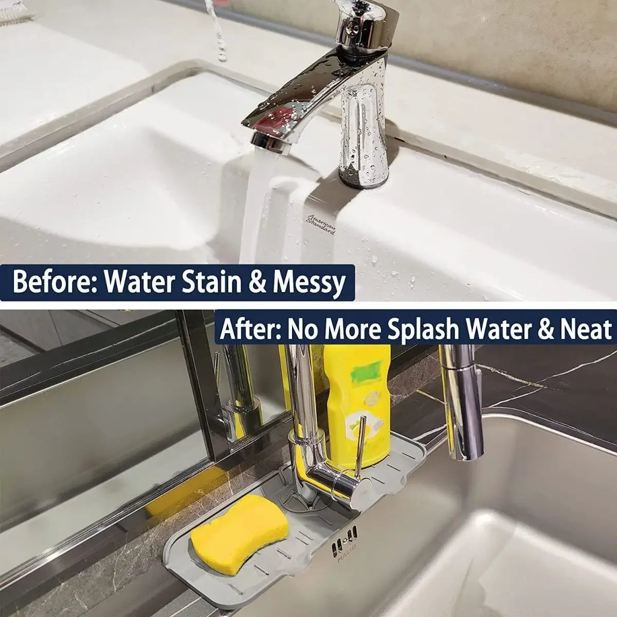 Splash Proof Silicone Sink Shelf