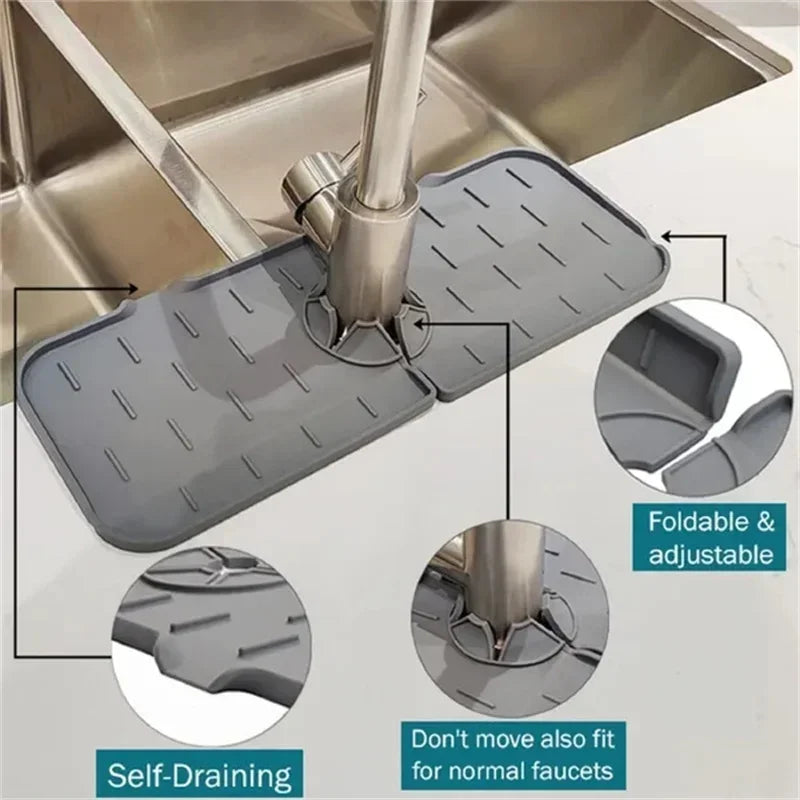 Splash Proof Silicone Sink Shelf